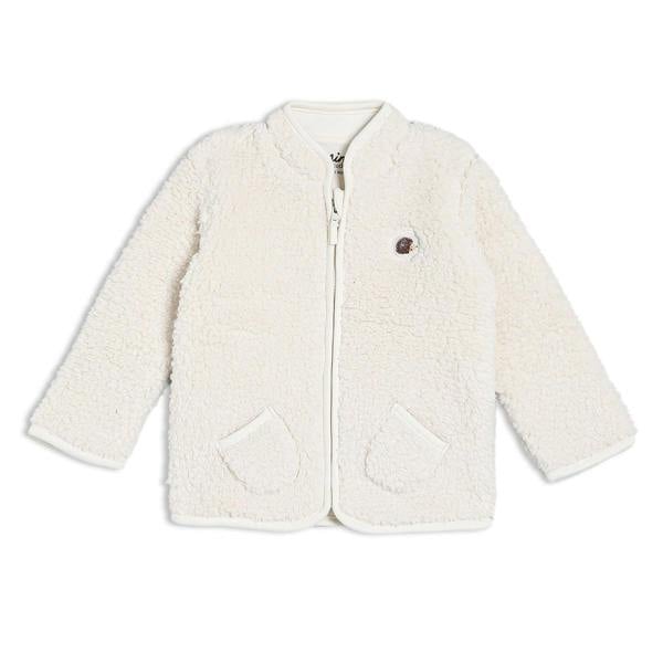 Baby Unisex Soft Fleece Jacket, Cream - Minicuddles