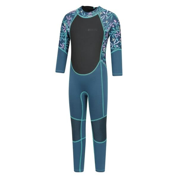 Mountain Warehouse Childrens/Kids Printed Full Wetsuit - Dark Teal - 