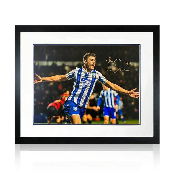 Bailey-Tye Cadamarteri Signed Sheffield Wednesday Deluxe Mount Frame