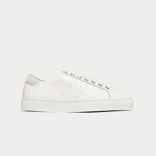 Calla Star Trainers - White Grain