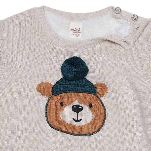 Mini Cuddles Bear Sweater (Cream)