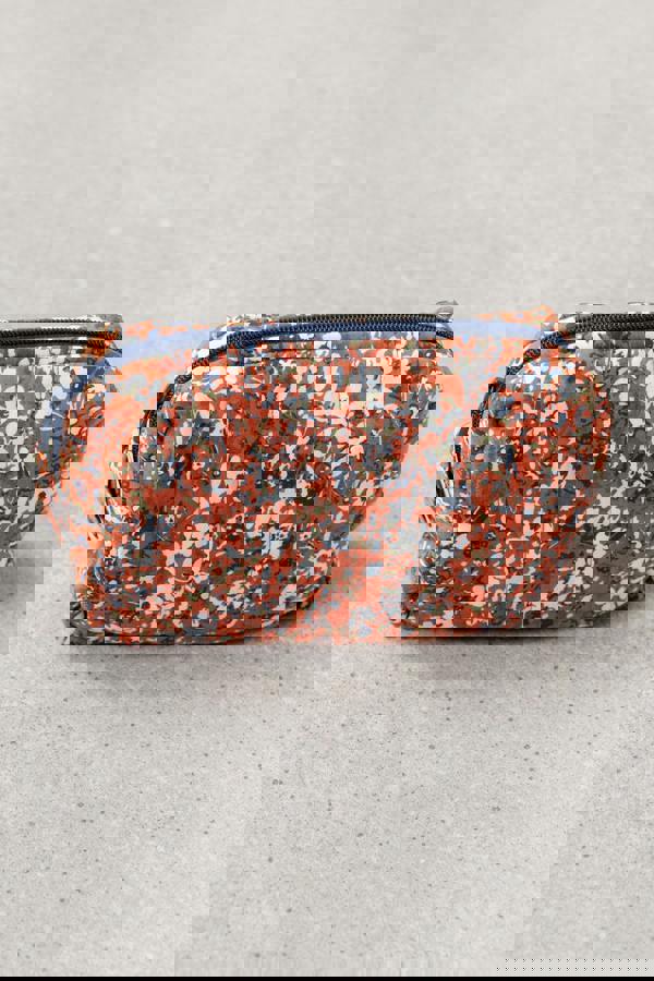 Lily & Me Connie Print Cosmetics Bag Ginger