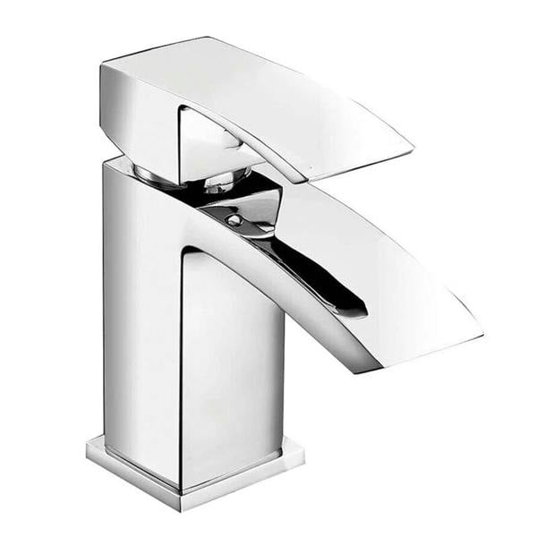 Havendro Waterfall Chrome Mono Basin Mixer Tap Bathroom Sink Faucet with Waste Set