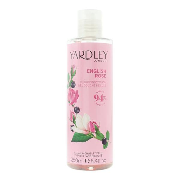 Yardley English Rose Luxury Body Wash 250ml Women's New.