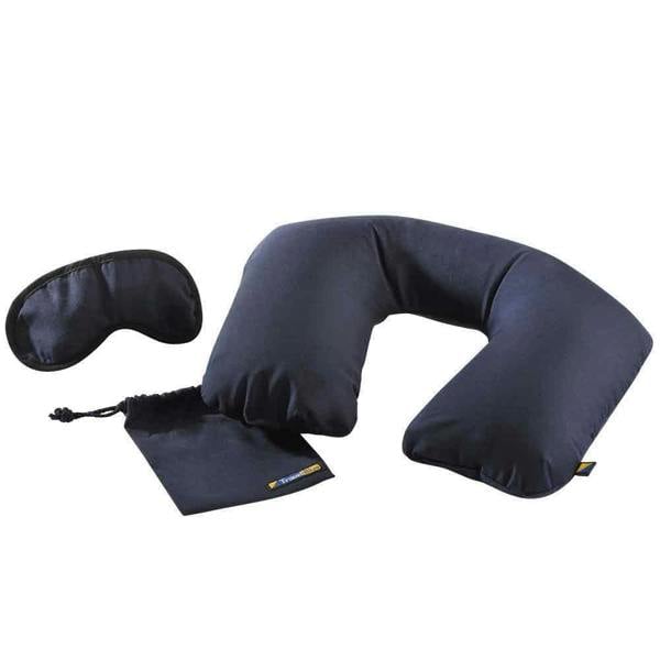 Travel Blue Inflatable Travel Pillow & Eyemask Sleep Set - Soft Neck Pillow