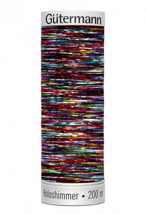 Gutermann Sulky Holoshimmer Embroidery Thread 200m Polyester, Polyethylene Thread Suitable For Embroidery