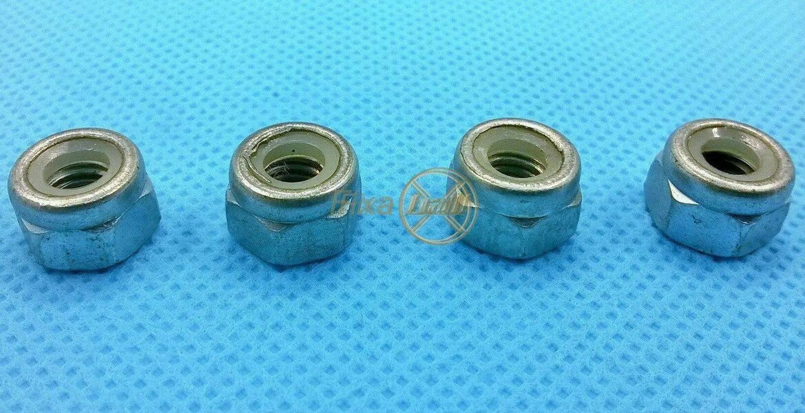 Fixaball UNC 8/32" Hex Nyloc Nut Steel 4.8 Zinc BZP DIN 982 T Type