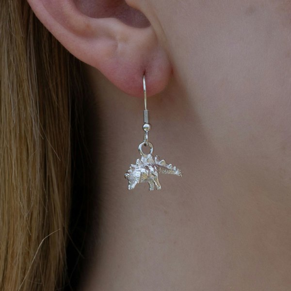 Mylee London Sterling Silver Stegosaurus Earrings