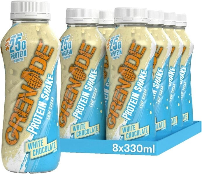 Grenade White Chocolate High Protein Shake, 8 x 330 ml