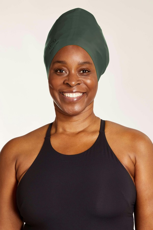 SOUL CAP Large Swim Cap for Long Hair - XXL - Rifle Green
