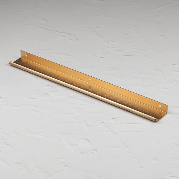 Handle & Home Brushed Brass Edge Mount Lip Pulls
