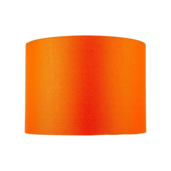 Contemporary Vivid Orange Cotton 10" Table Base or Pendant Lamp Shade Image 5