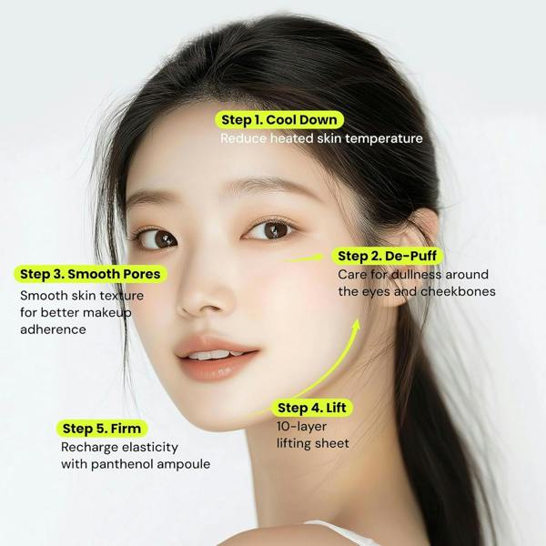 PODL Red Bean Panthenol Coolfit Gelfting Mask (4ea)