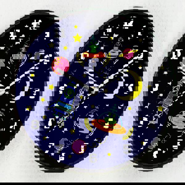 WALPLUS WC2075 - Happy Galaxy Children Clock - 25 cm / 9.8 in