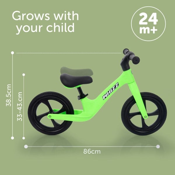 tickit Whizz Balance Bike - Green