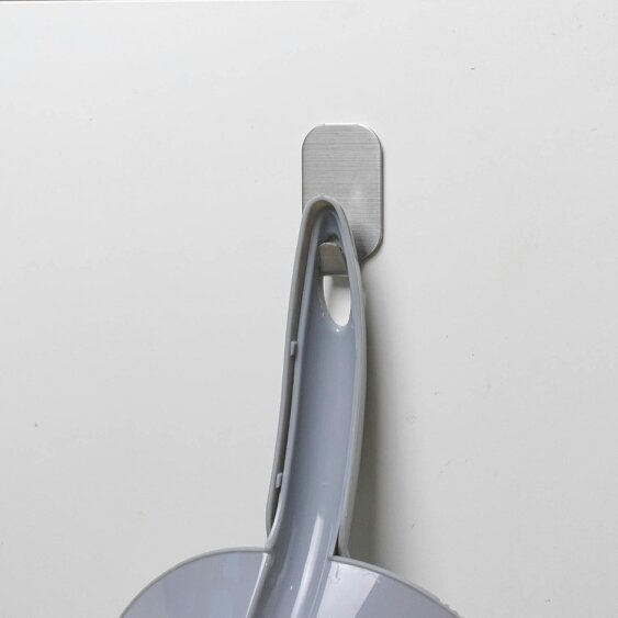 JVL Dust Pan And Brush Set - Grey