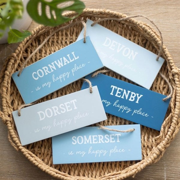 Serano Tenby is My Happy Place Hanging Sign