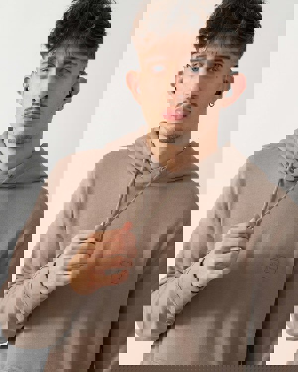 BOSS Orange Wetalk Mens Pullover Hoodie With Logo Patch - Open Green 346