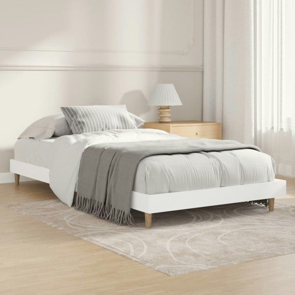 Berkfield Bed Frame White 90x200 cm Engineered Wood