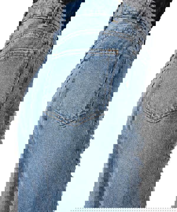 Smart Living Women's High-Waist Multi-Rip Mom Jeans - Mid Wash