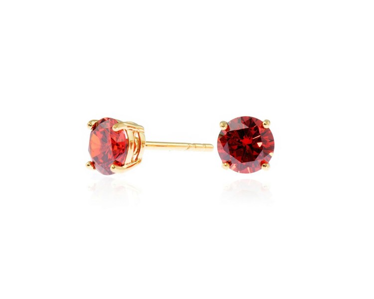 Cachet London Lana 6mm Ruby Earrings