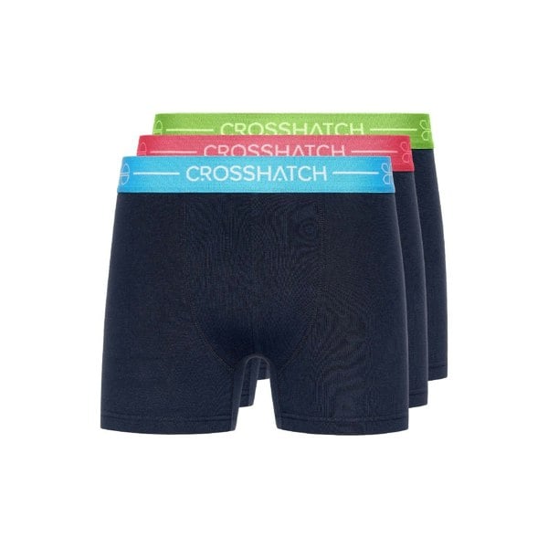 Crosshatch Mens Astral Boxer Shorts (Pack of 3) - Blue