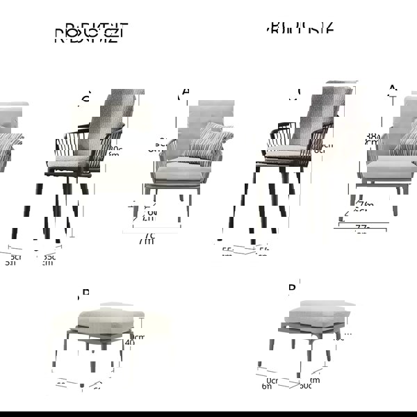 Orpheus Outdoor Lounge Chair Set, Rattan-Weilai Concept-Weilai Concept