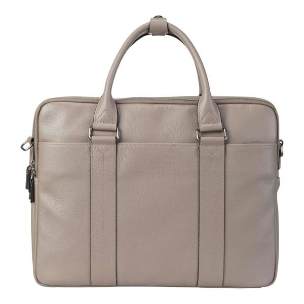 Infinity Leather Genuine Leather Laptop Business Briefcase Office Work Travel Bag - Sutton