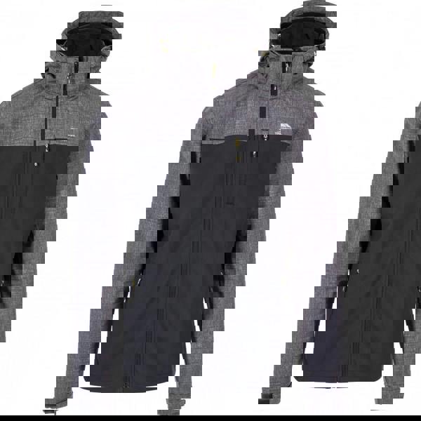 Trespass Mens Abbott Softshell Jacket - Dark Grey Marl