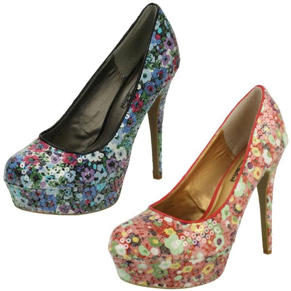 Spot On Ladies Spot On Platform Stilletto Shoe