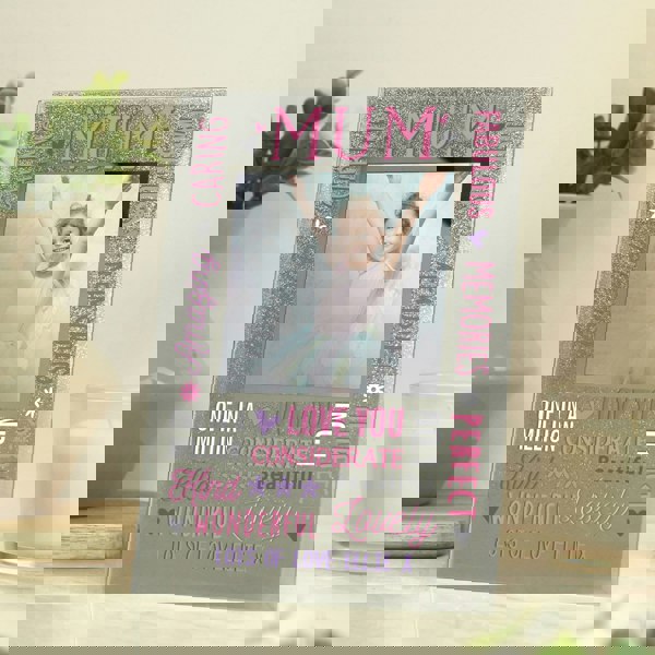 Personalised Memento Company Personalised Mum Glitter Frame