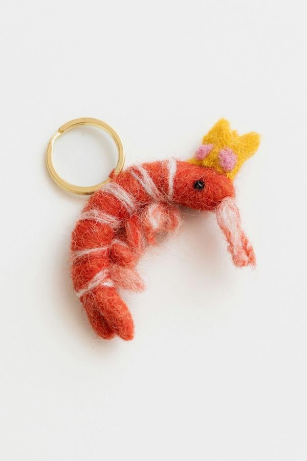 Klayton The Shrimp Felt Keyring