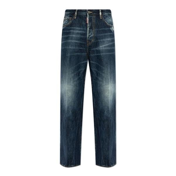 Dsquared2 Be Cool Be Nice Wash Loose Jeans Navy Blue W26
