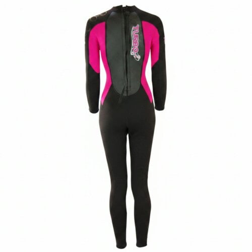 TWF Women's Turbo - Back Zip 2.5mm Fullsuit Wetsuit - Black/Pink