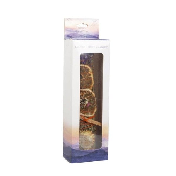 Serano 9in Ritual Wand Smudge Stick with Rosemary, Lavender, and Orange