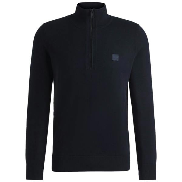 Boss Kanobix S Quarter Zip Knitted Sweater