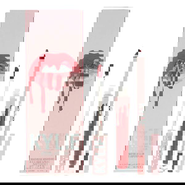 Kylie By Kylie Jenner Matte Lip Kit 401 Victoria 2 Piece Gift Set: Liquid Lipsti