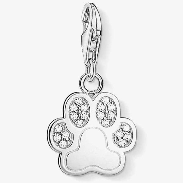 THOMAS SABO Silver Cubic Zirconia Paw Charm 1339-051-14