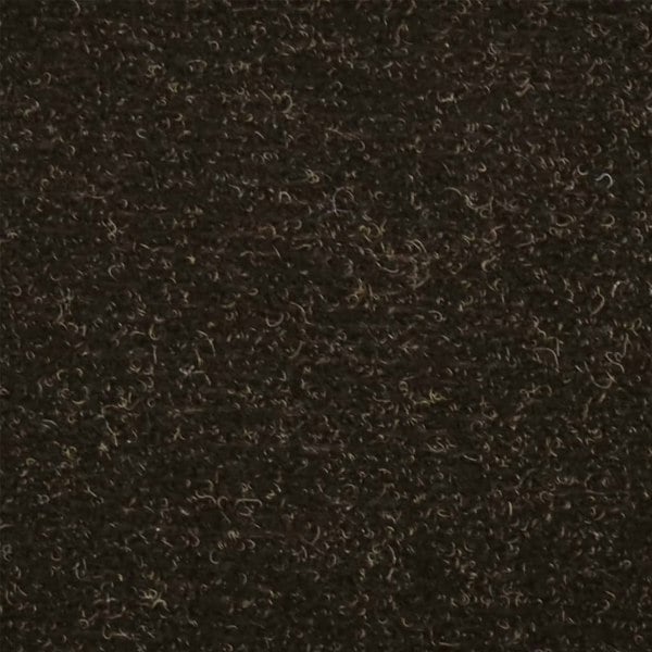 Berkfield Self-adhesive Stair Mats 10pcs Dark Brown 56x17x3cm Needle Punch
