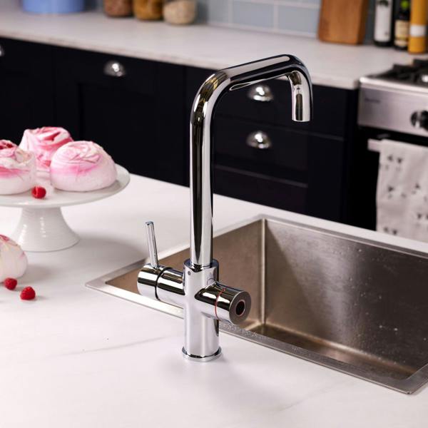 Impromta 4 in 1 Biometric Boiling Water Tap | Polished Chrome Finish