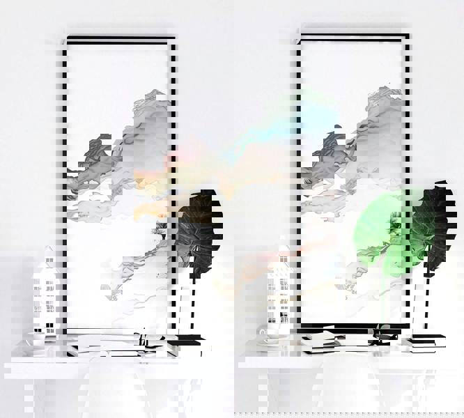 Art prints set of 3 | Japanese Sunset art prints