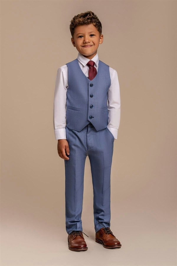 House of Cavani Boys Blue Jay Three Piece Suit