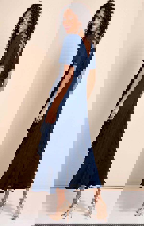 Alie Street London Waterfall Dress - Navy