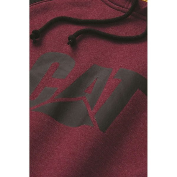 Caterpillar Raglan Cotton Men's Red Hoodie