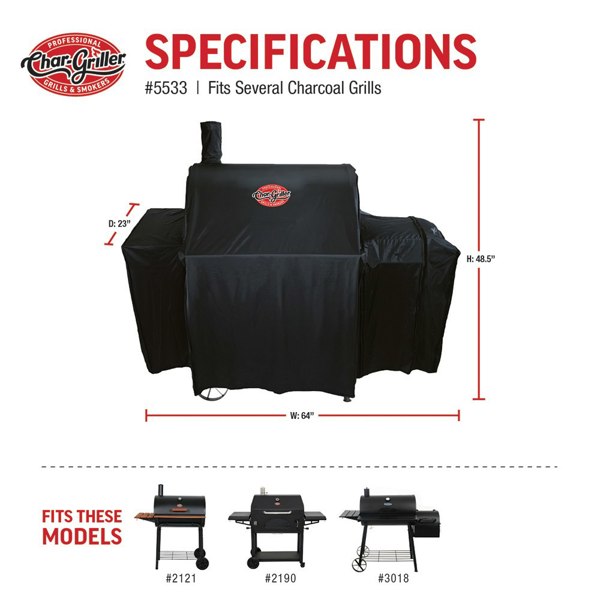 Char-Griller Grill Cover - Char-Griller® Smokin' Pro®