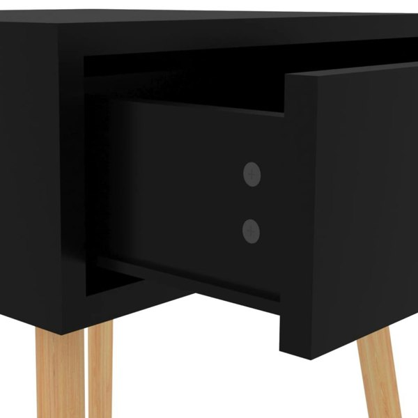 Berkfield Bedside Cabinet High Gloss Black 40x40x56 cm Engineered Wood