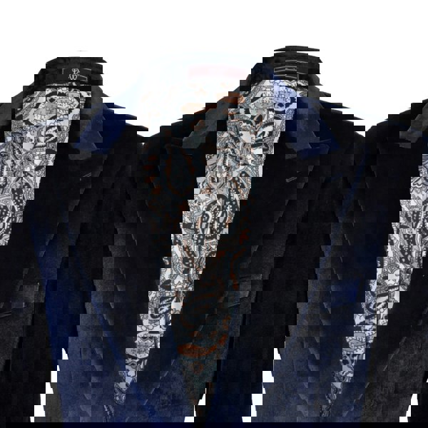 David WeJ Maison Velvet Blazer - Navy