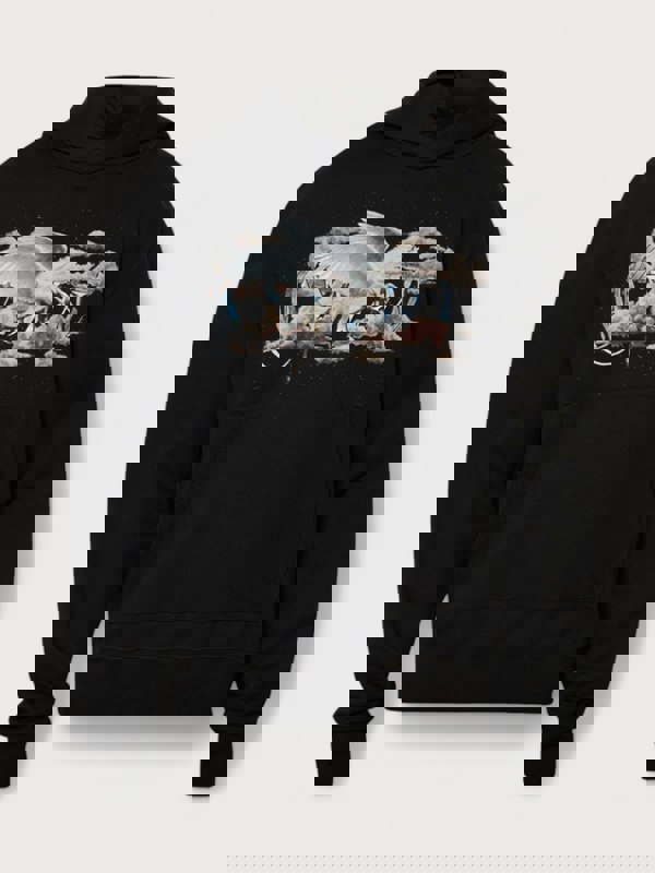 Amiri Pegasus Script Hoodie Black - Supplied FashionAmiri