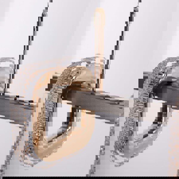 Lightsin Gold Linear LED Pendant Light with Acrylic Shades Lightsin UK 