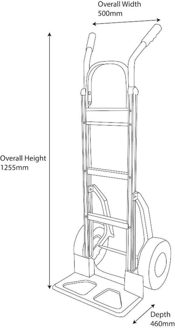 Workhorse Heavy Duty Standard Hand Truck, 225 Kg Capacity